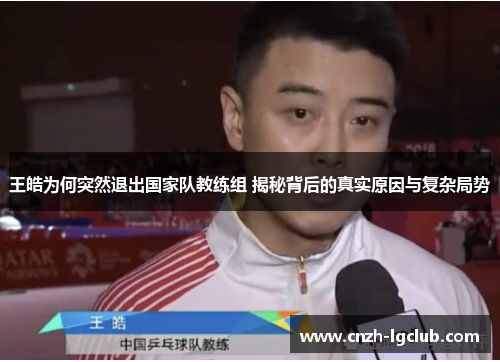 王皓为何突然退出国家队教练组 揭秘背后的真实原因与复杂局势