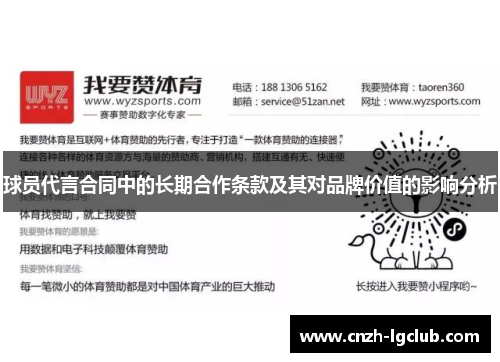 球员代言合同中的长期合作条款及其对品牌价值的影响分析